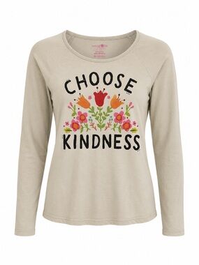 Natural Life “Choose Kindness” Long Sleeve Tee Girls 10-12